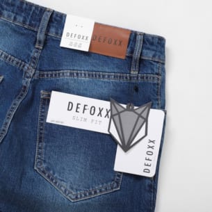 QUẦN JEAN DEFOXX XANH ĐẬM RÁCH