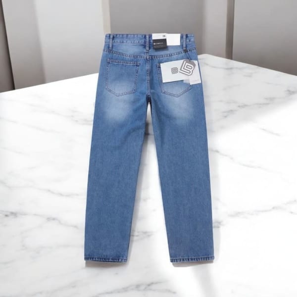 Quần jean Lembox màu xanh wash - Ảnh 4