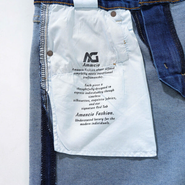 Quần jean Amancio xanh wash xuất khẩu - Ảnh 7