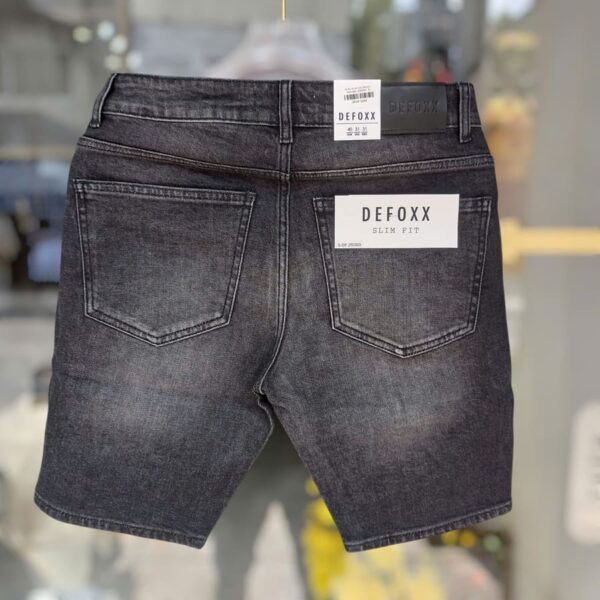 Quần short jean defoxx xám wash - Ảnh 2