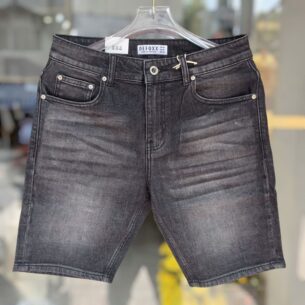 Quần short jean defoxx xám wash