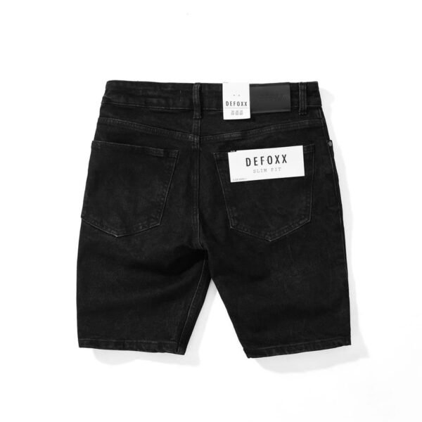 Quần short jean DEFOXX đen wash rách - Ảnh 9